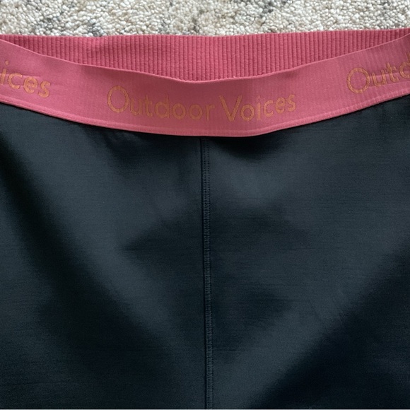 Outdoor Voices Legging Women's Black Seamless High Rise 7/8 Size Small - Picture 3 of 4